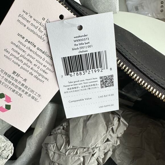 Kate Spade Chelsea Nylon Weekender in Black - Picture 10 of 16